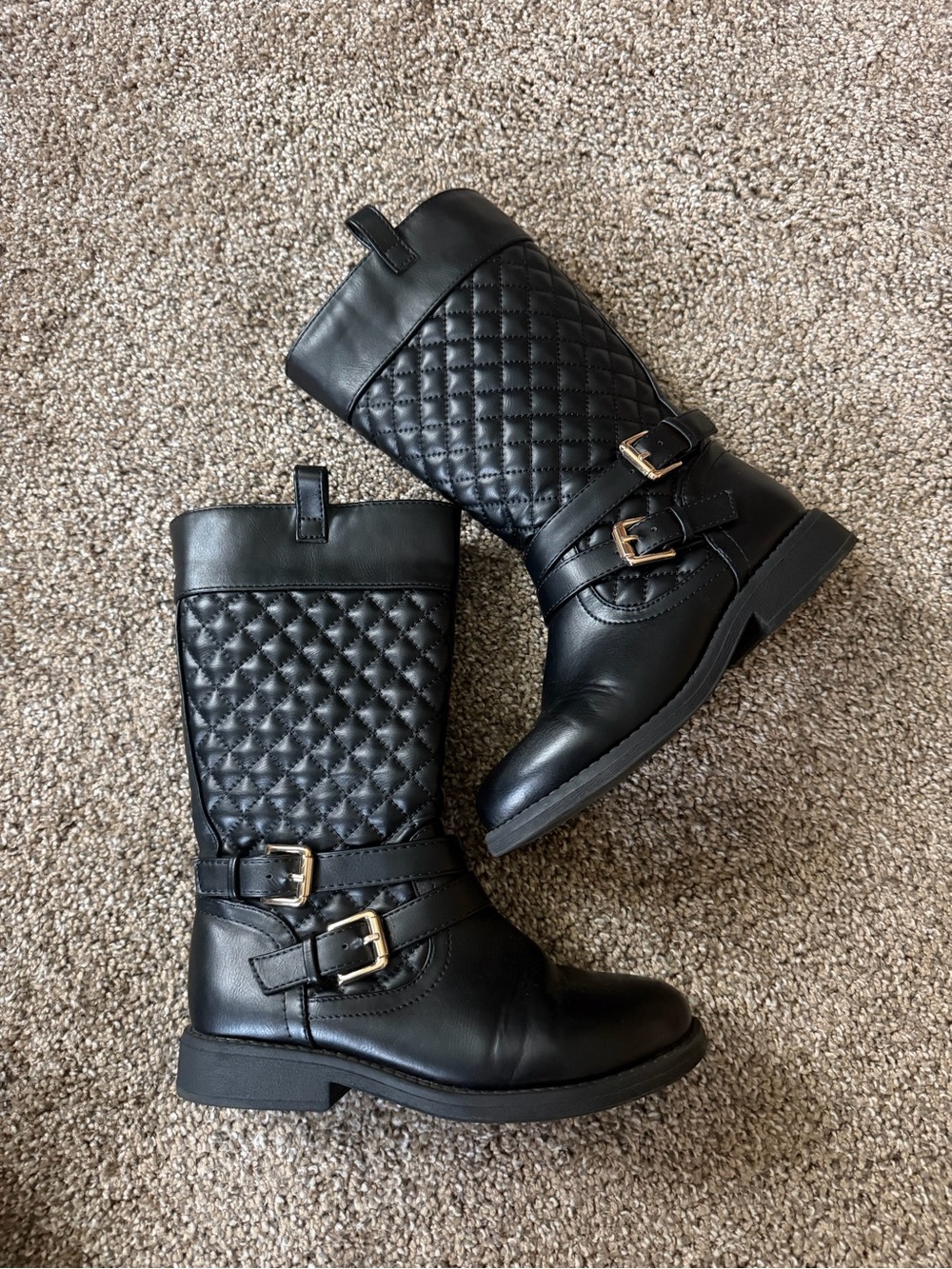 Dream Pairs | Quilted riding boots